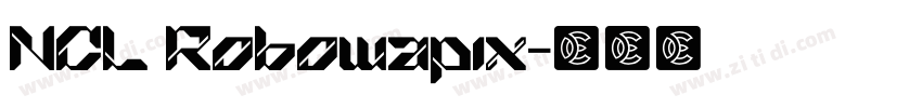 NCL Robowapix字体转换